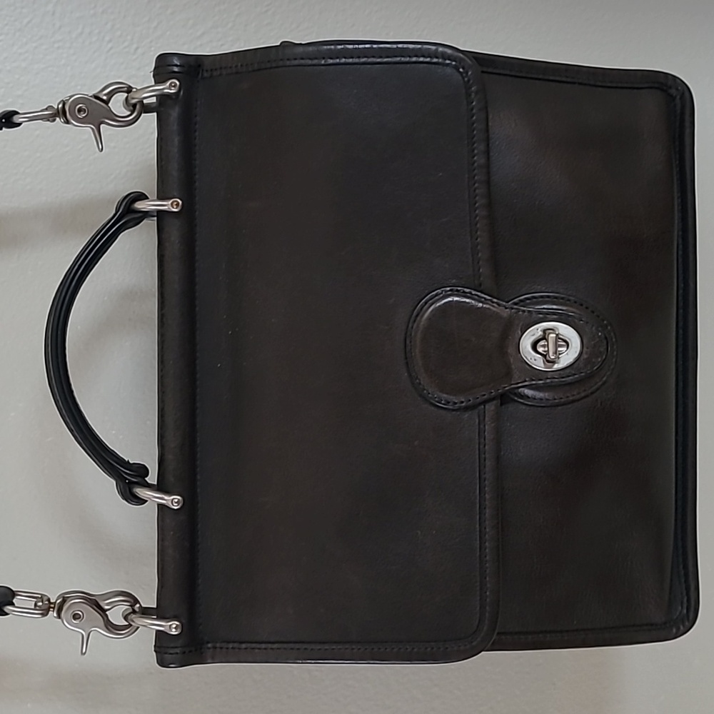 Vintage Coach Chocolate Brown "Willis" Leather Handbag